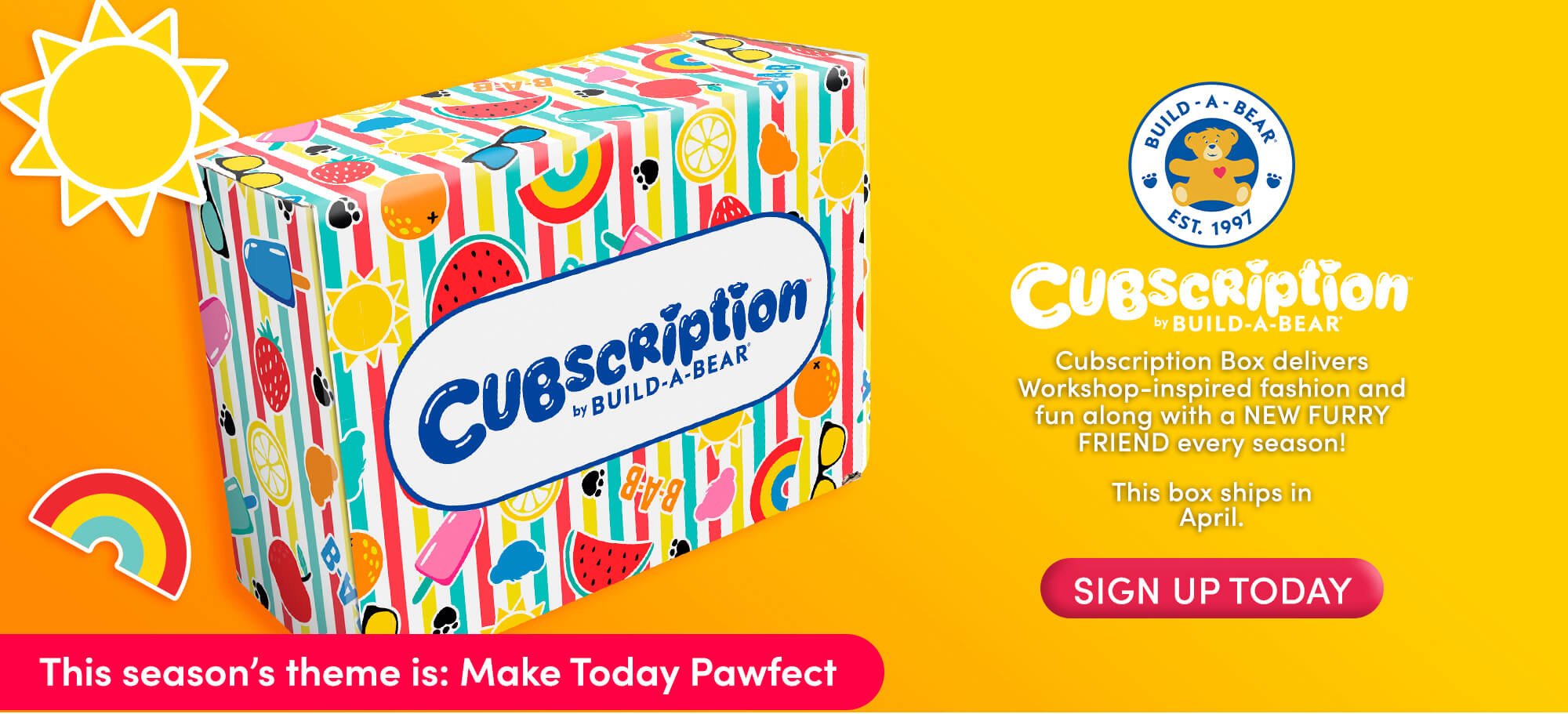 Cubscription by Build-A-Bear - Cubscriptionbox delivers Workshop inspired fashion and fun along with a NEW FURRY FRIEND every season. Sign up today.