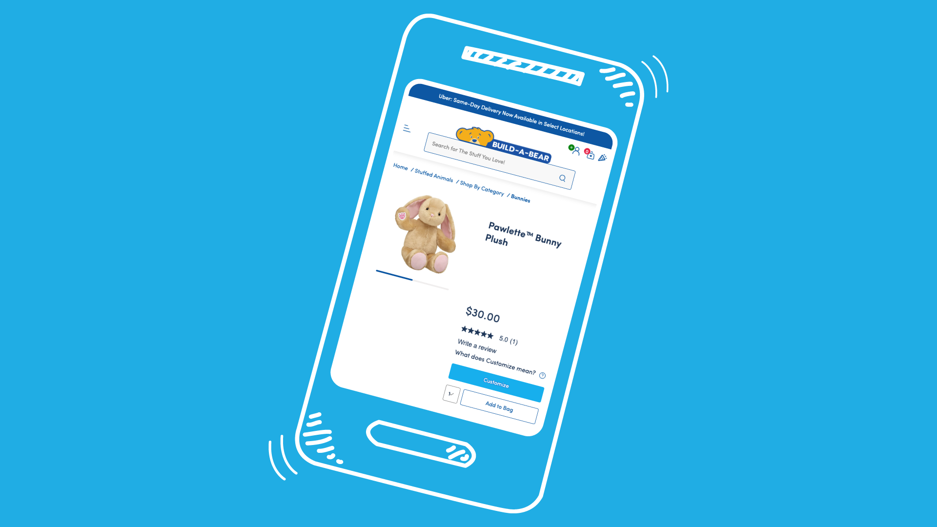 Illustration of laptop at Buildabear.com