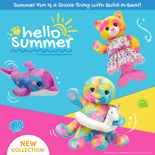 Summer Teddy Bears, Stuffed Toys and 