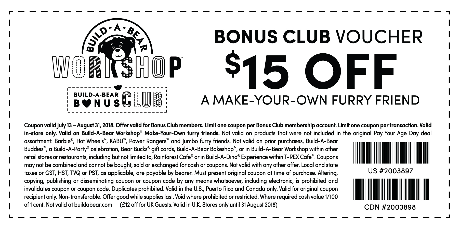 FREE 15 BuildABear Coupon Yo! Free Samples