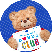 Bear holding Bonus Club sign