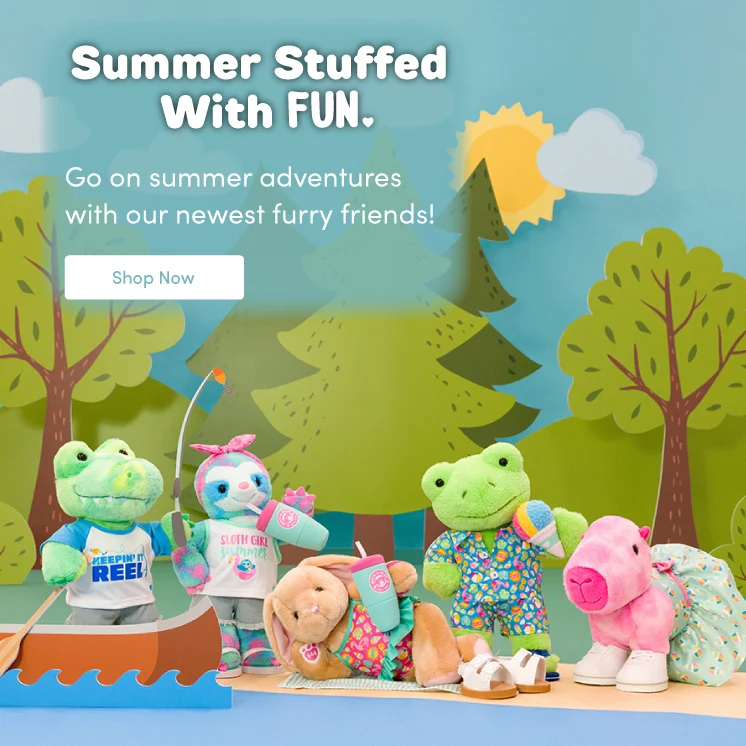 Giant Spring Pink Frog Stuffed Animal | Build-A-Bear®