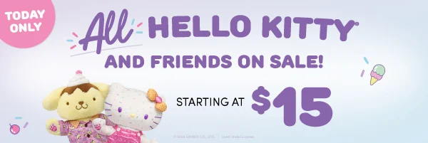 Today Only: ALL Hello Kitty&reg; and Friends starting at $15!
