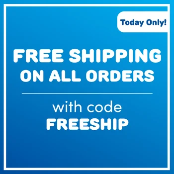 Free shipping, no minimum! Use code FREESHIP at checkout.