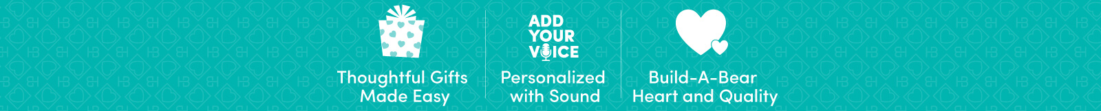 Thoughtful Gifts Made Easy, Personalized with Sound, Build-A-Bear Heart and Quality