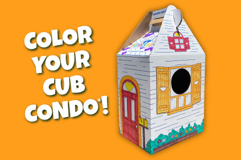 Color Your Cub Condo! Photo of cub condo