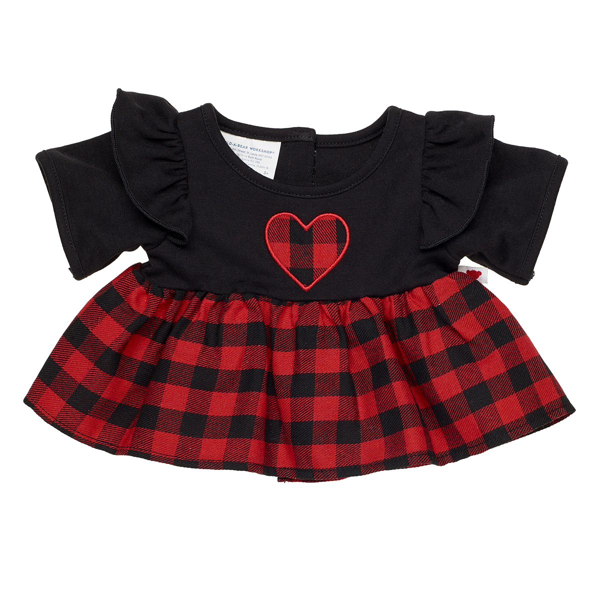 Buffalo Check Dress for Stuffed Animals Build A Bear