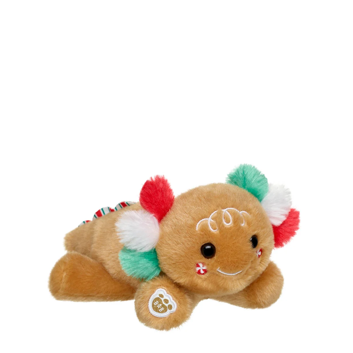 Build-A-Bear Mini Beans Gingerbread Axolotl Stuffed Animal