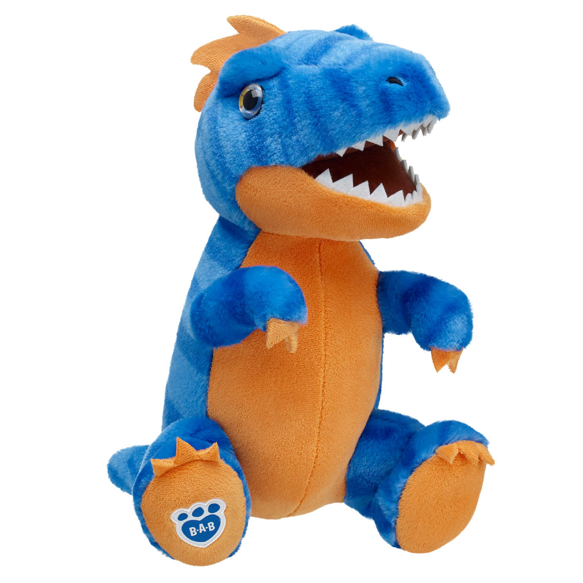 Blue T Rex Plush Shop Blue Stripes T Rex at Build A Bear