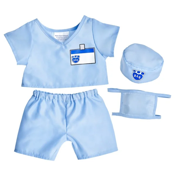 Blue Scrubs 4 pc. for Stuffed Animals | Build-A-Bear