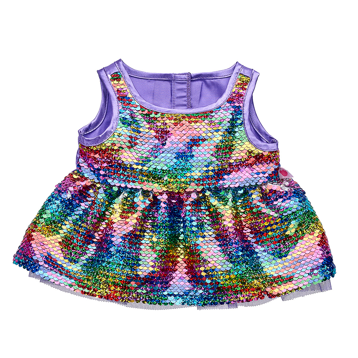 build a bear sequin dress Reversible Rainbow Sequin Dress for Stuffed Animals
