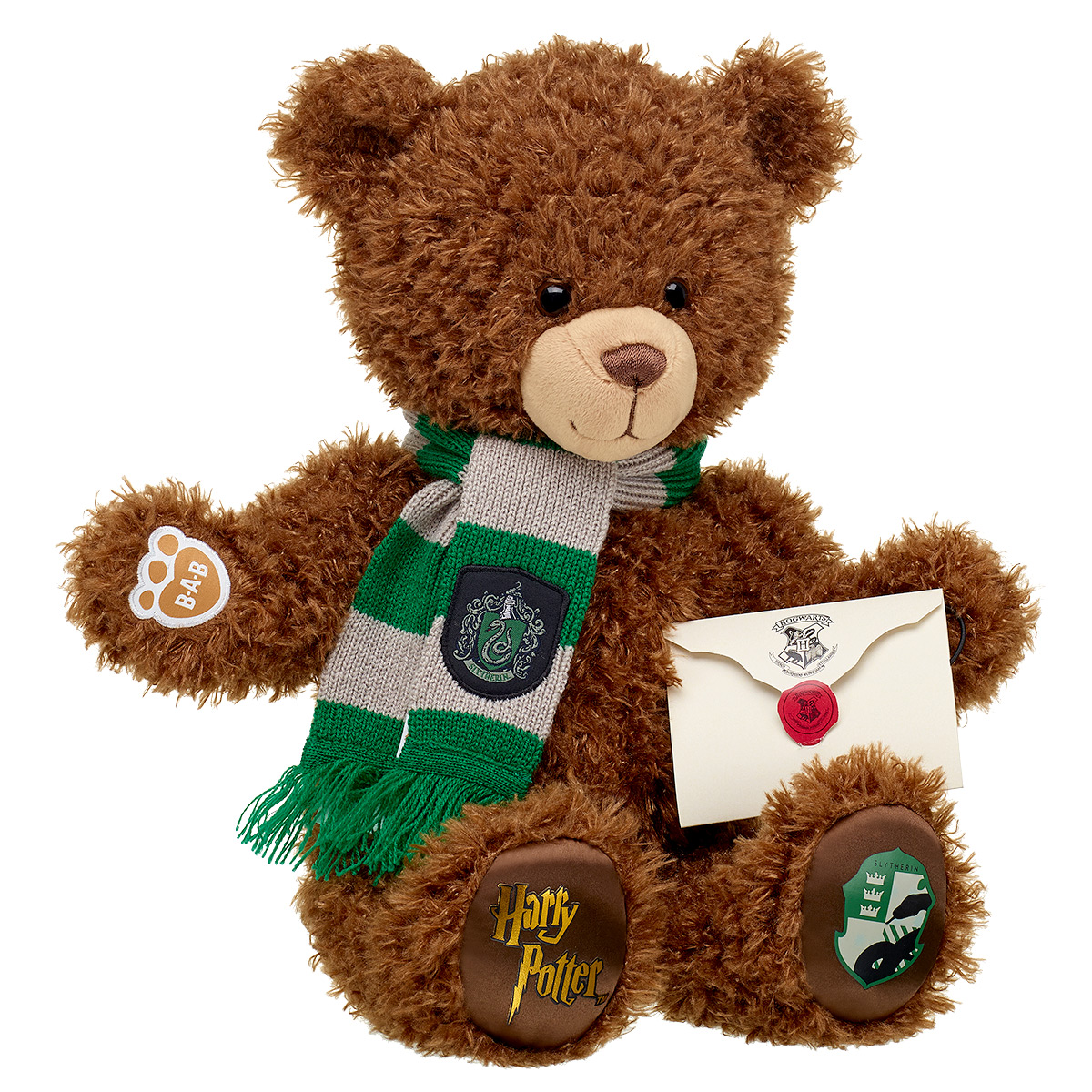 Harry Potter™ Slytherin™ House Teddy Bear with Scarf and Hogwarts
