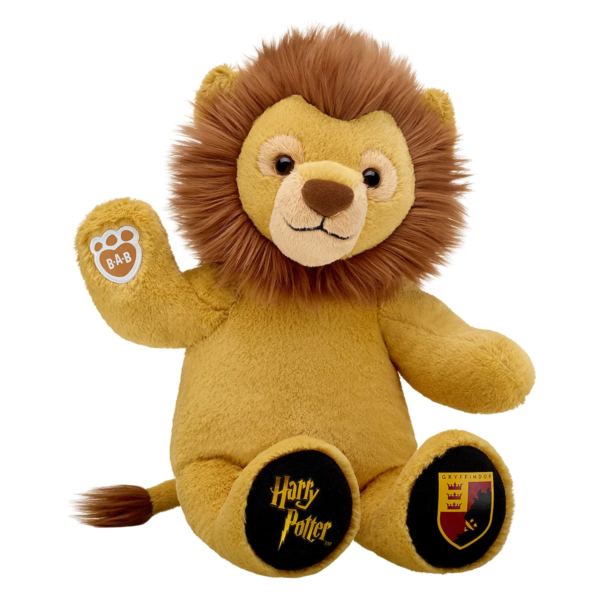 Build-A-Bear Harry Potter Gryffindor Lion Stuffed Toys in Yellow Gold