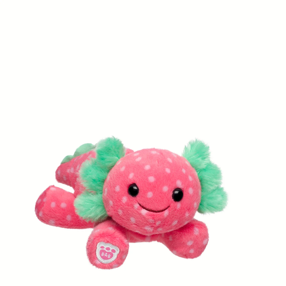 Build-A-Bear Mini Beans Strawberry Axolotl Stuffed | BAB