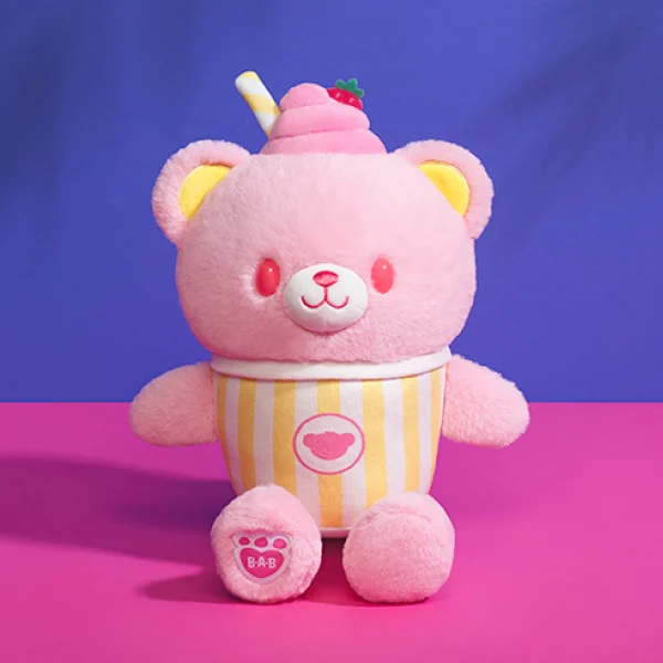 Strawberry Lemonade Bear Slushie Plushie