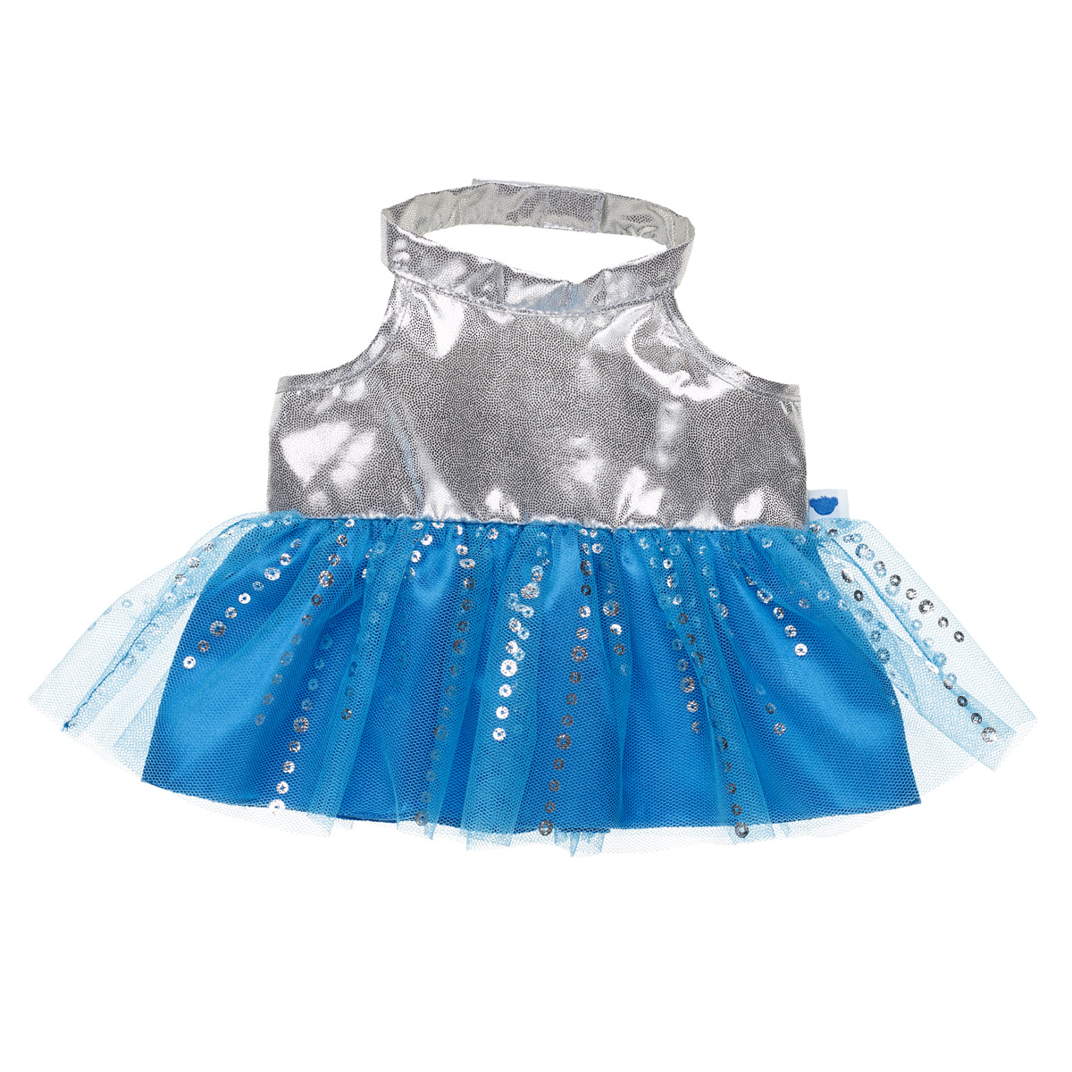 dancing bear blue dress Samira Pleat Abaya Set