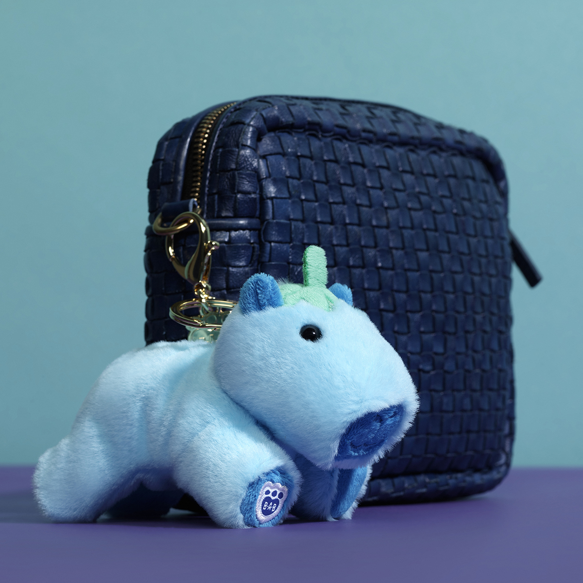 Blueberry Capybara Bag Charm