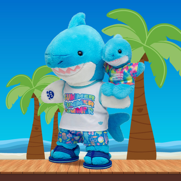 Chummy Shark Stuffed Animal Summer Mini Beans&reg; Gift Set