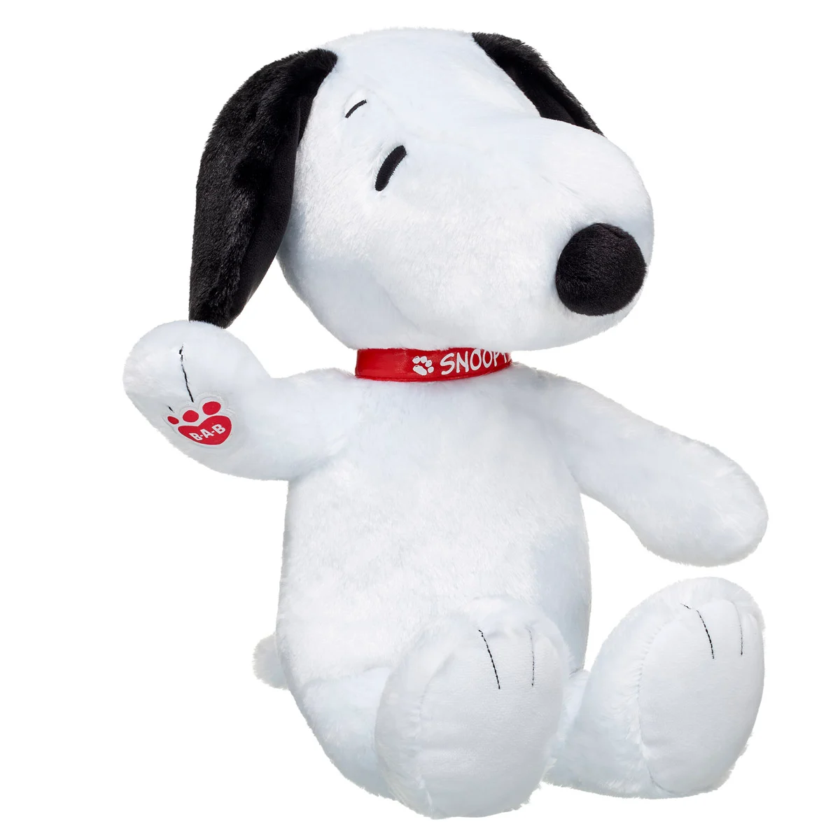 スヌーピー　可動式　ぬいぐるみ　ビルド・ア・ベア・ワークショップ Peanuts® Snoopy Plush with Flappy Ears | Build-A-Bear®