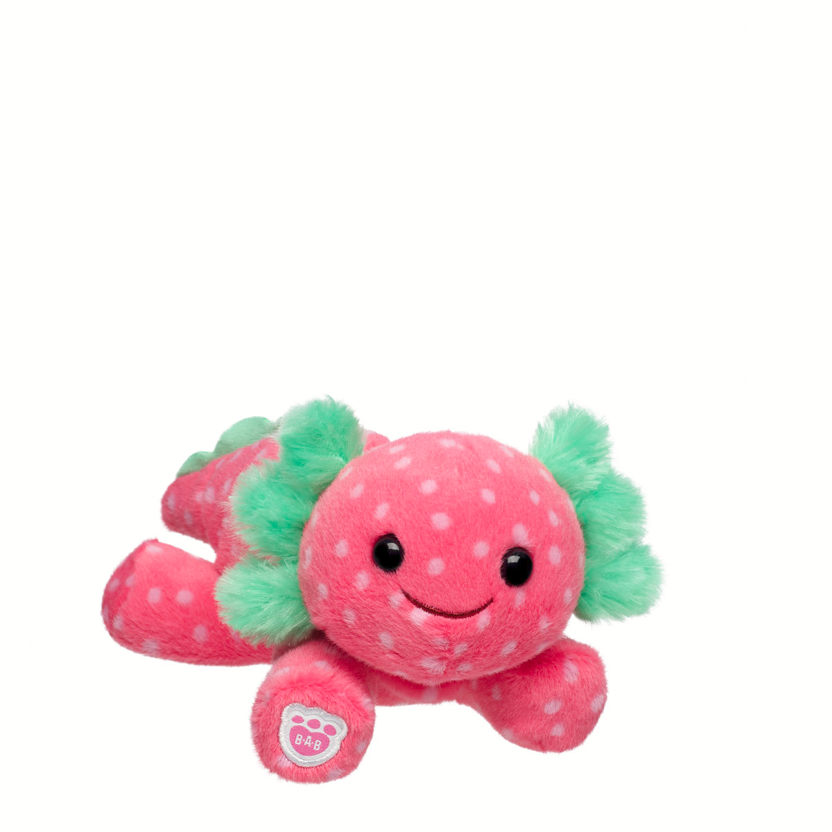 Berry Akko　ベリーアッコ　ぬいぐるみ S Build-A-Bear Mini Beans Strawberry Axolotl Stuffed | BAB