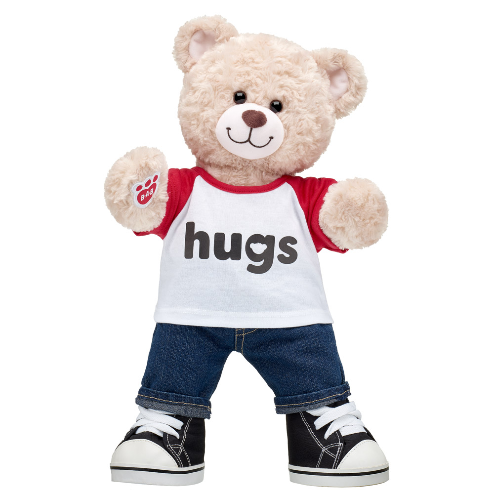 Build A Bear Happy Hugs Teddy Bear Gift Set in White