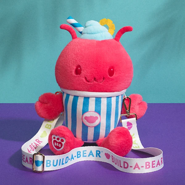 Fruit Punch Lobster Slushie Plushie with Carrying Strap