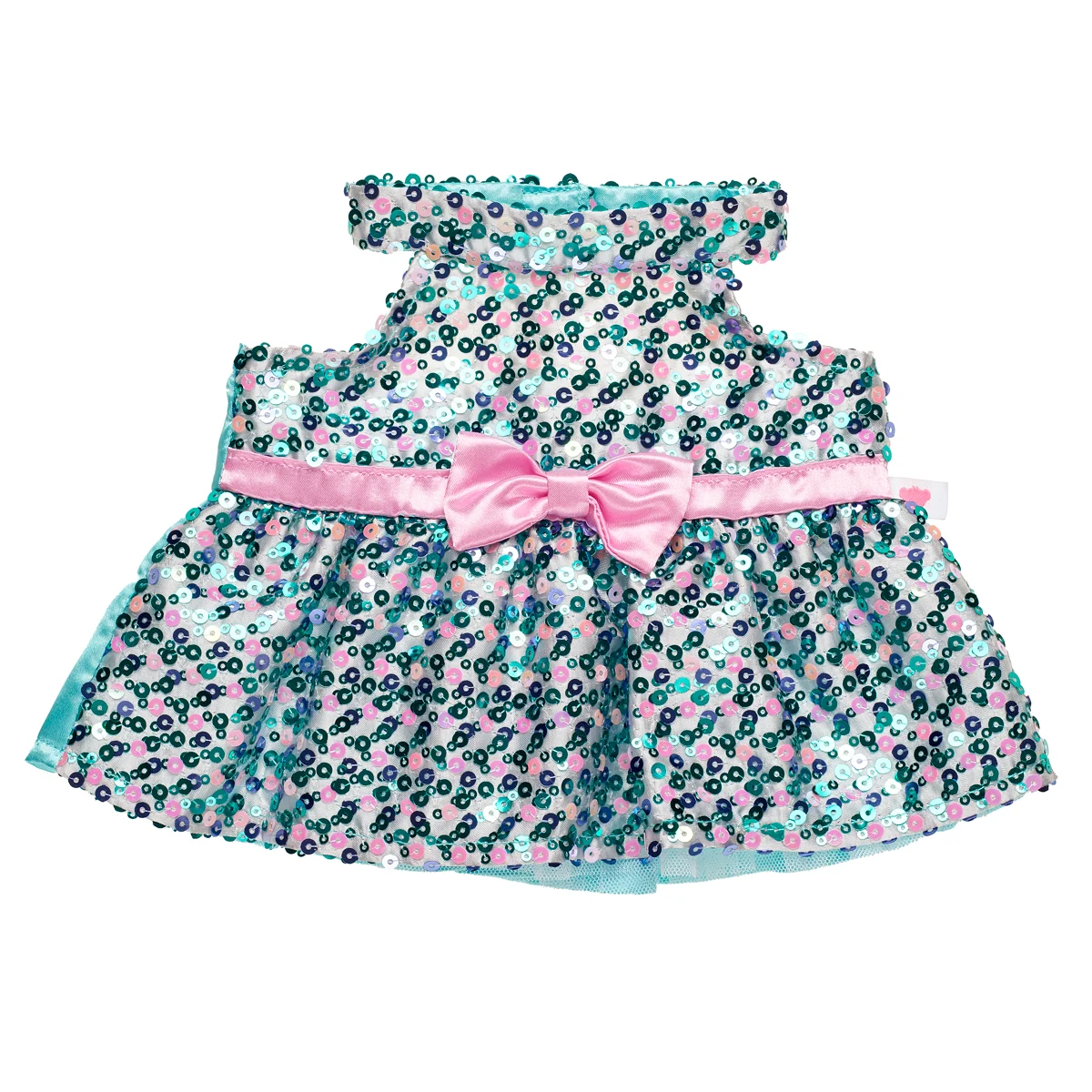 Turquoise Sequin Dress for Stuffed Animals BuildABear®