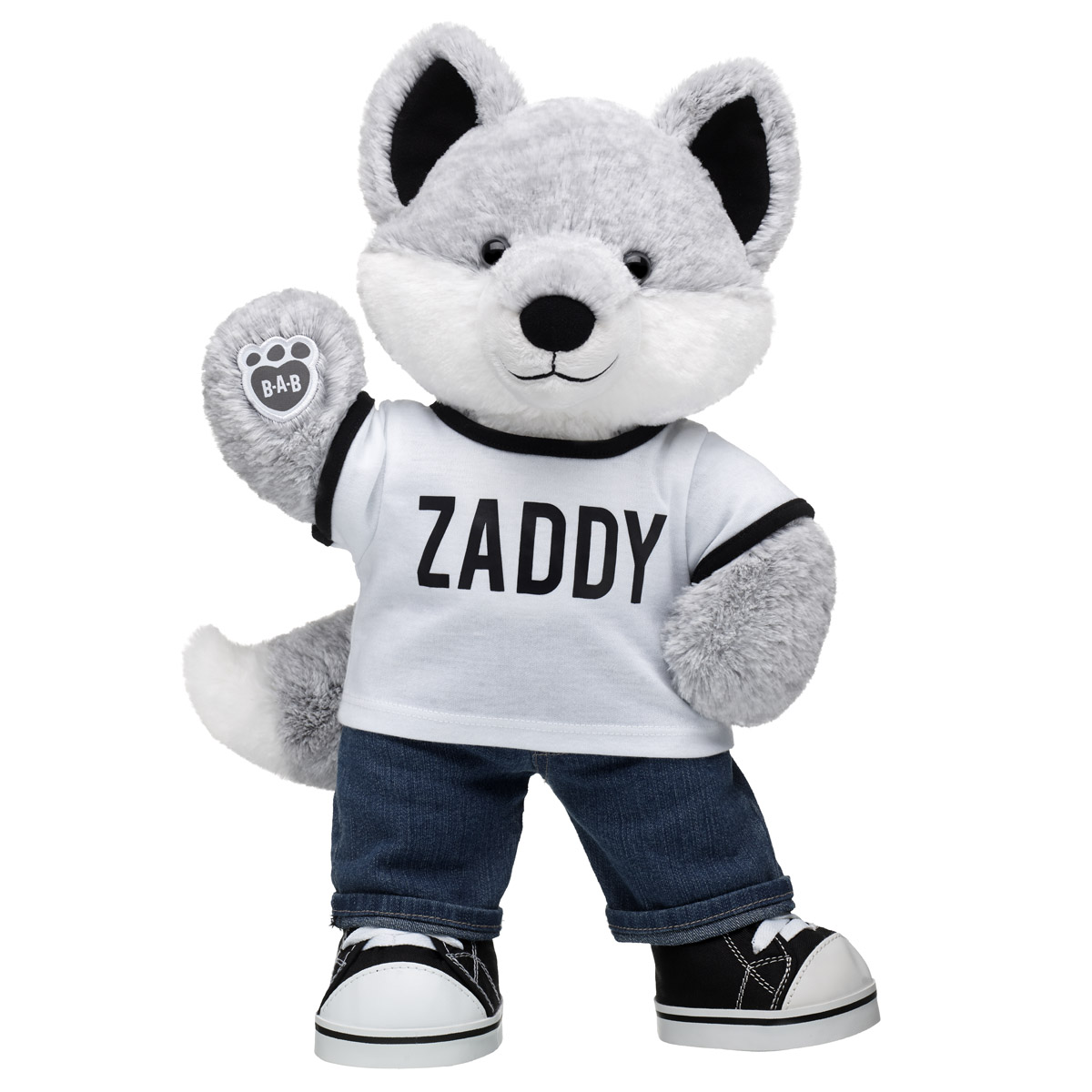 Build A-Bear Workshop ビルドアベア オオカミ ぬいぐるみ Online Exclusive Silver Fox Stuffed Animal | Build-A-Bear