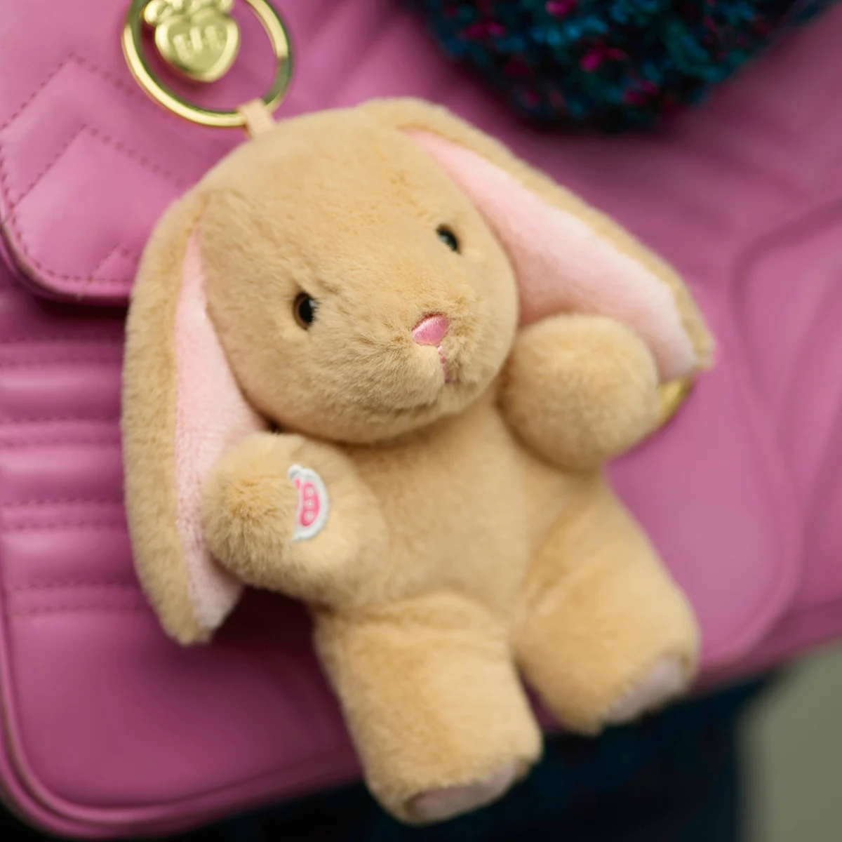 Pawlette&trade; Bunny Plush Bag Charm