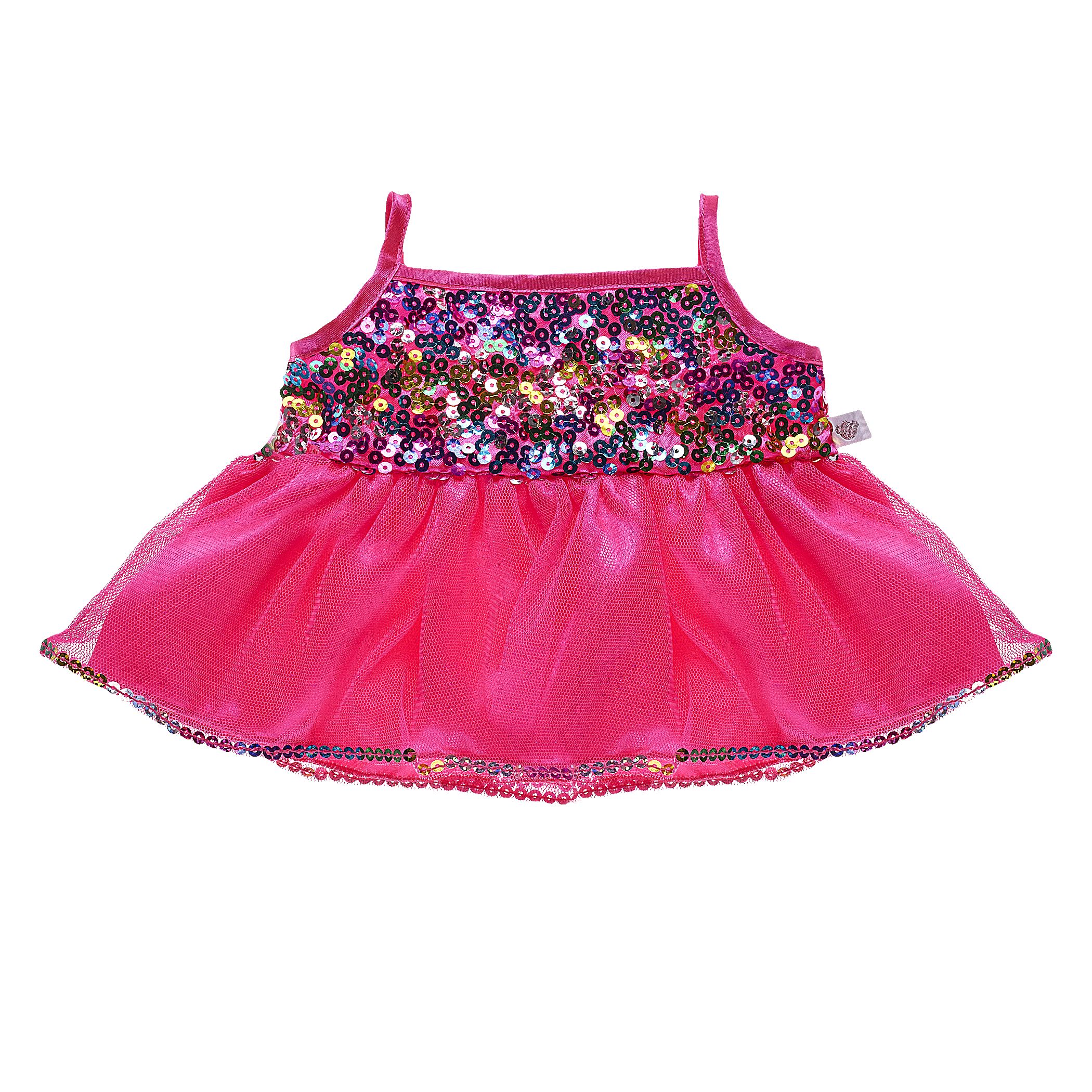 build a bear sequin dress Reversible Rainbow Sequin Dress for Stuffed Animals