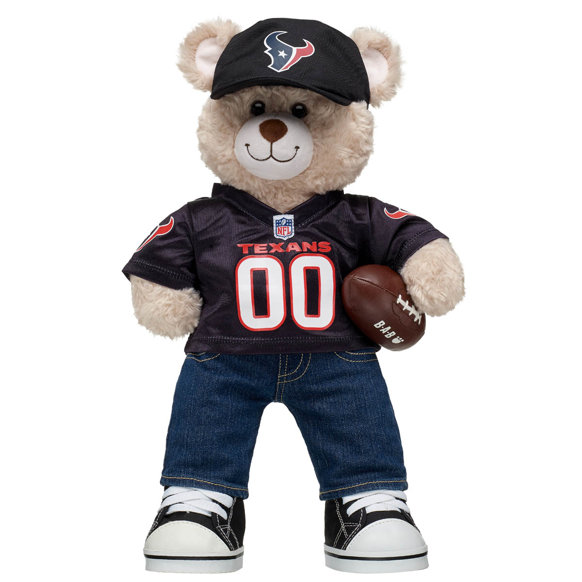NFL ダラスカウボーイズ ビルドアベアー ハッピー ハグ テディーベア Happy Hugs Teddy Bear Houston Texans™ Gift Set with Football