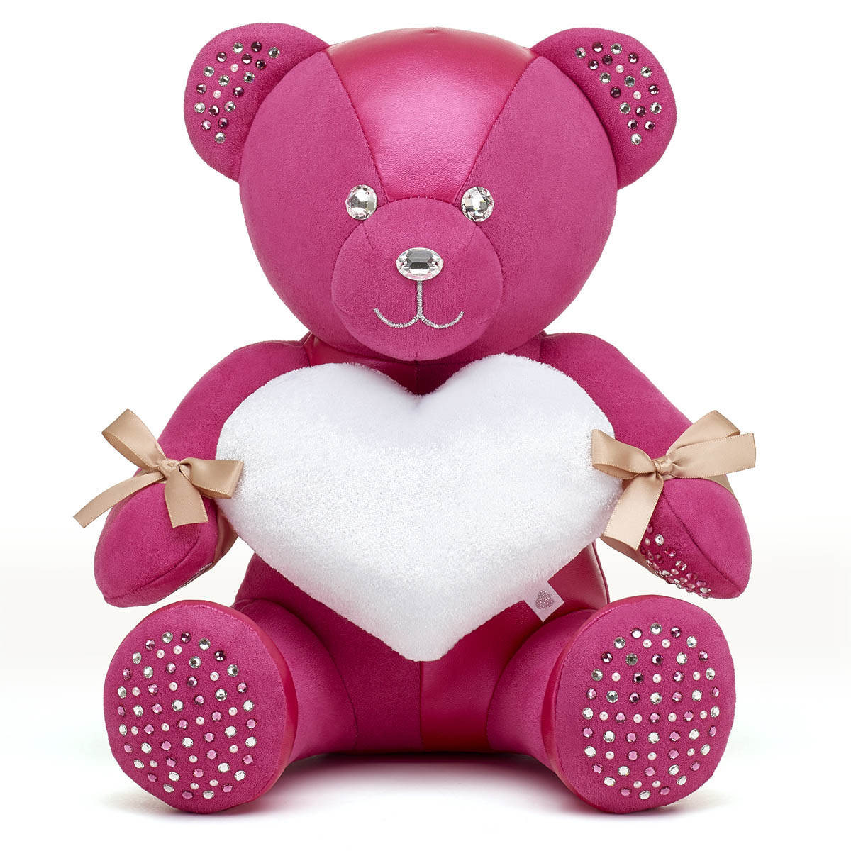 Swarovski® Bear Collectible with White Heart BuildABear®