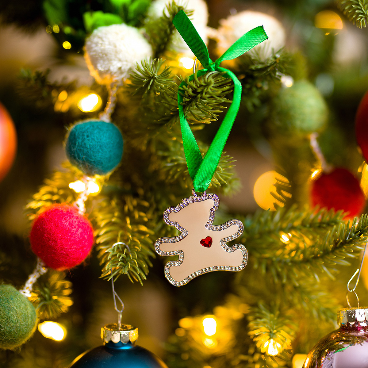 BuildABear® Teddy Bear Christmas Ornament