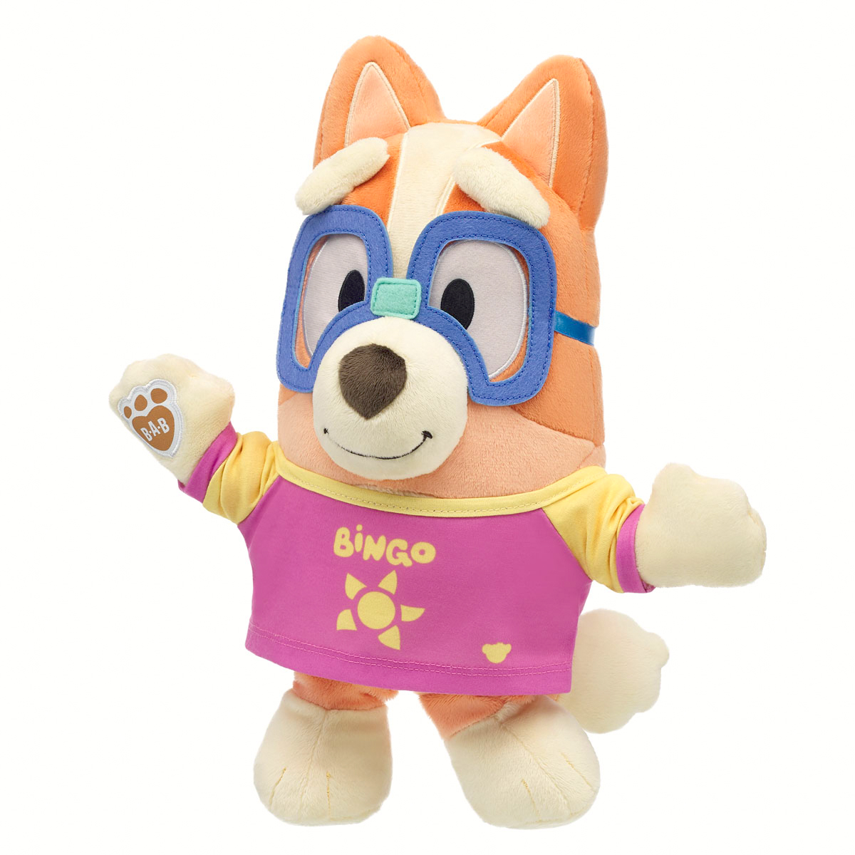 Bingo Plush with Swim Shirt and Goggle Set