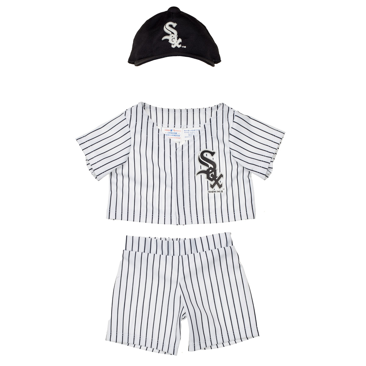 Build A Bear Chicago White Sox Jersey Uniform Clothes Ball Genuine BABW  Retired