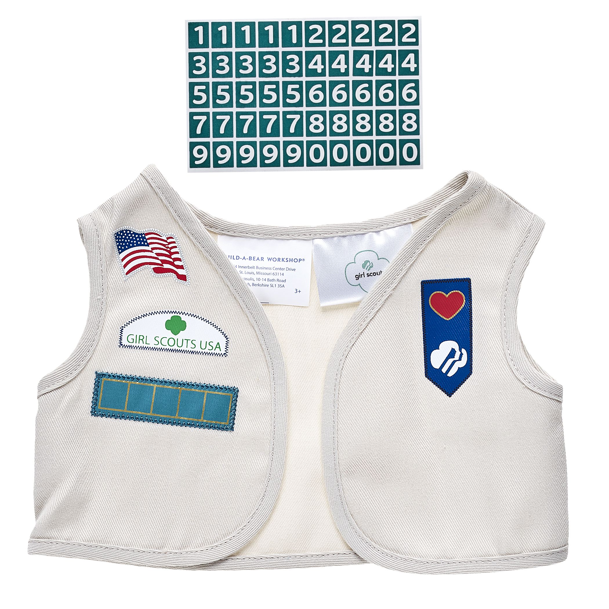 Girl Scout Cadette/Senior/Ambassador Uniform Vest for Stuffed