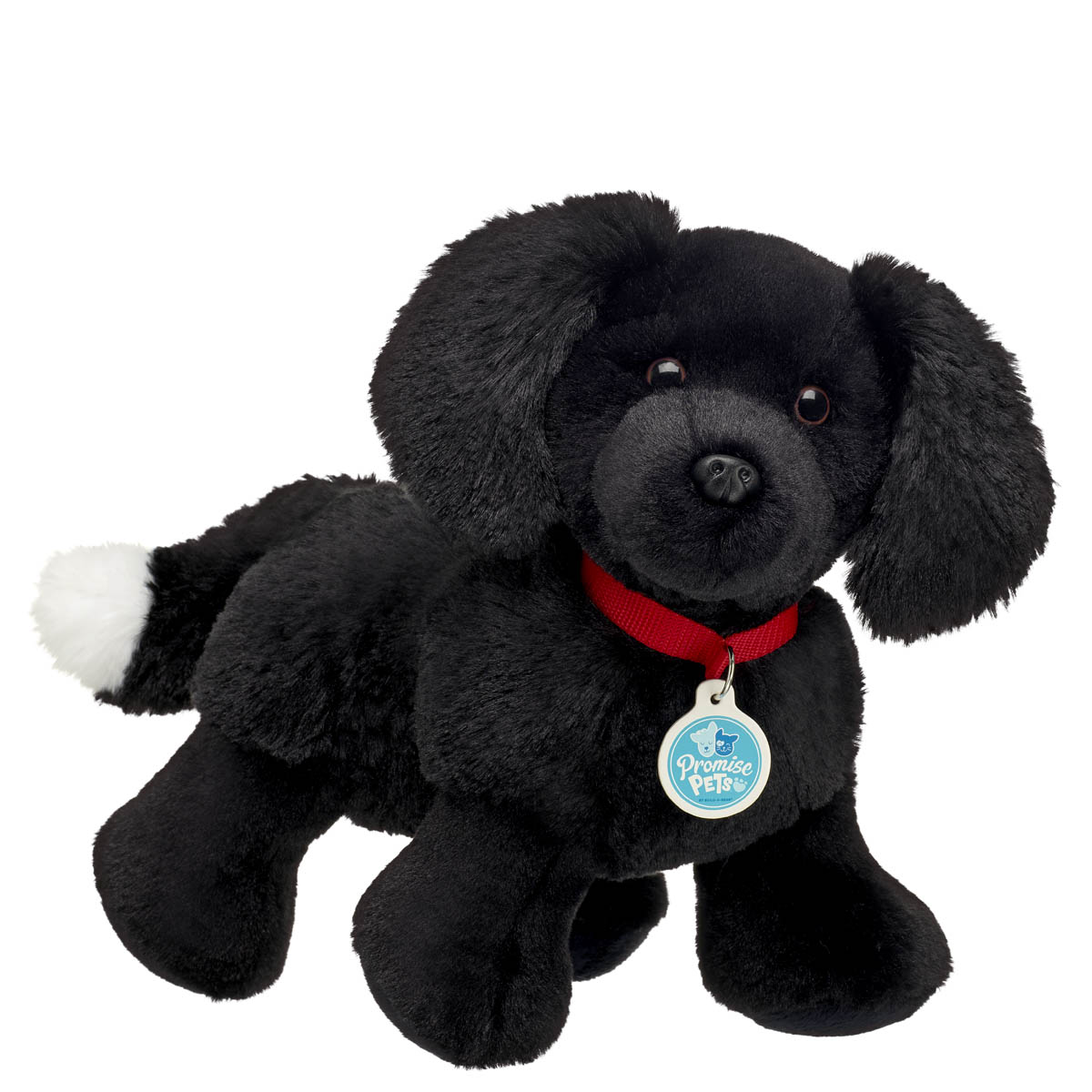Build A Bear Promise Pets and White Dog Stuffed Animal in Black