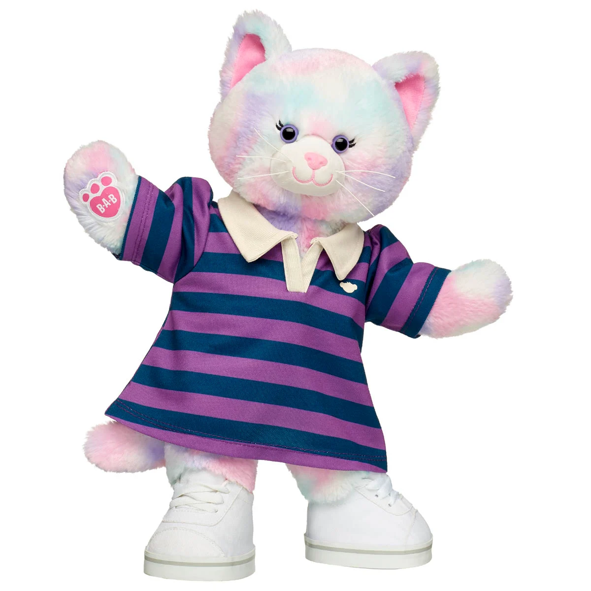 Pastel Swirl Kitty Polo Dress Plush Toy Set | Build-A-Bear®